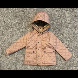 Little girls Burberry quilted jacket size 2Y